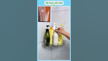🧴 Kệ treo cốc hút gắn tường – Gọn gàng mọi góc nhà, không cần khoan! #giadungtienich #xuhuong