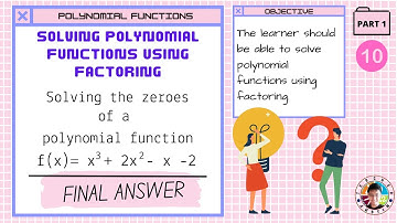 Solving Polynomial Function Using Factoring [Example 1]