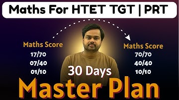 HTET TGT Maths Strategy | HTET PRT Maths Strategy | Maths for HTET TGT And PRT |