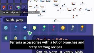 Terraria accessory recipes that be deciphered IQ... - YouTube