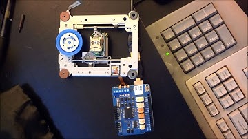CD-ROM Bipolar Stepper Motor Drive with Arduino Motor Shield