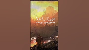 ﴿قال كم لبثتم في الارض عدد سنين ﴾ القارئ -اسلام صبحي