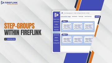 How to create Step Groups within FireFlink