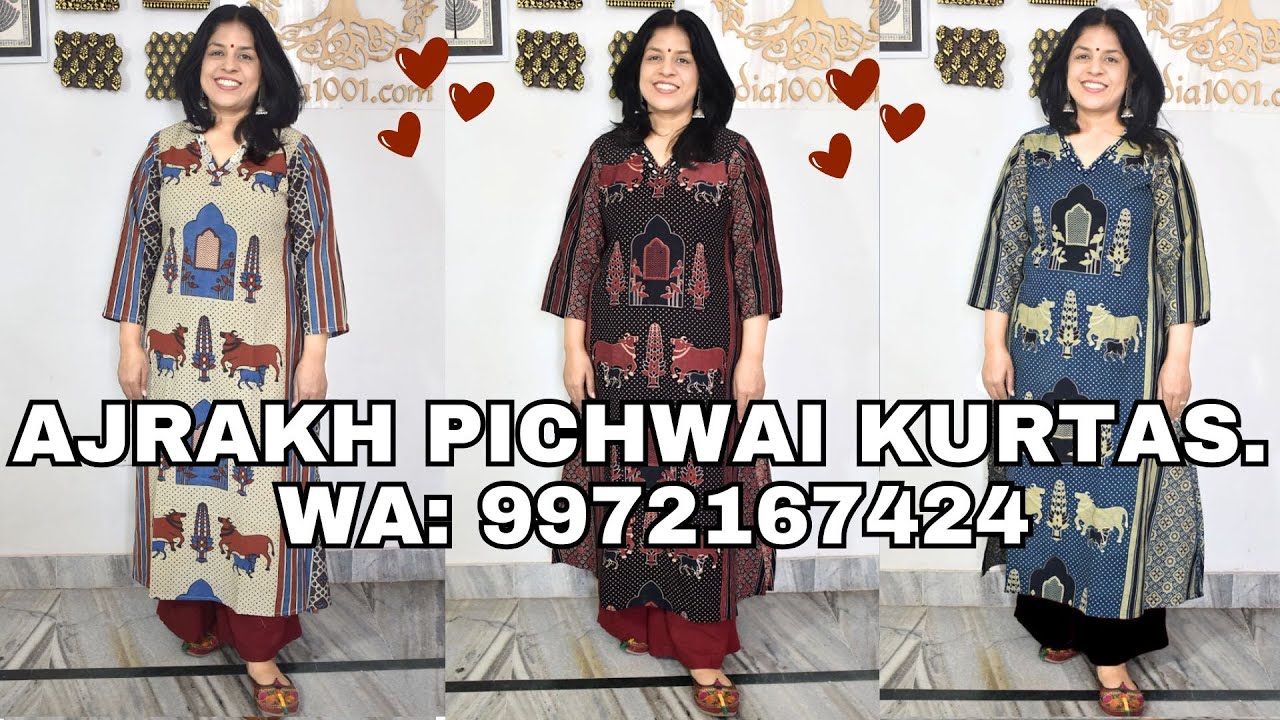 17 Jan AJRAKH PICHWAI KURTAS.WA 9972167424 .  