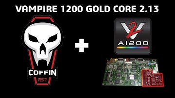 Amiga Vampire 1200 out now! Shown here running Gold 2.13 Dual IDE 720p