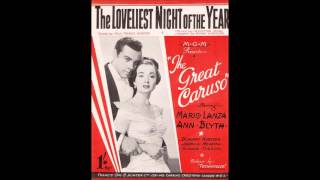 Mario Lanza - The Loveliest Night of the Year (1951) chords