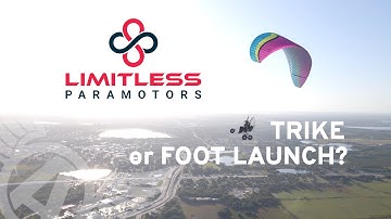 LIMITLESS Paramotor easily transforms into a TRIKE