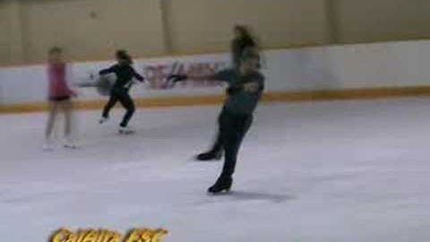 Triple Salchow Skating Jump, normal and slow motion