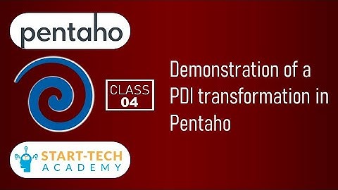 Demonstration of a PDI transformation in Pentaho | Pentaho PDI