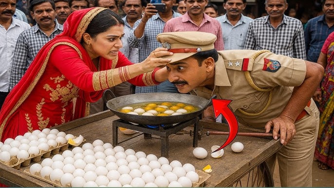 अंडे बेच रही महिला पर जब इंस्पेक्टर नें हाथ उठाया. तब अंडे वाली नें  इंस्पेक्टर के साथ जों किया...