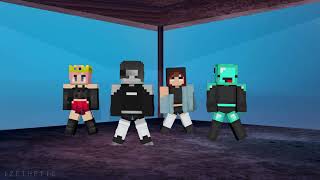 Poker Face - Lady Gaga  Skeppy, Badboyhalo, a6d, Technoblade Minecraft animation [Reupload]