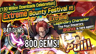 EX SHANKS Is Back A Lil CHEAPER! Four Emperors SHANKS SUMMON | One Piece Bounty Rush (OPBR)