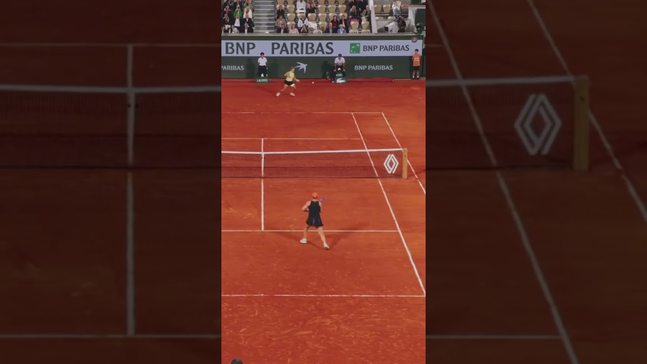 Reaching your first Roland-Garros final ✨#Sports #RolandGarros #Chwalinska #Tennis