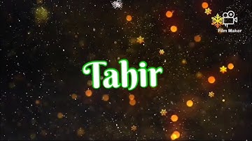 Tahir name 14 August name status video happy independence day