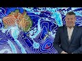 Series of low pressure zones developing