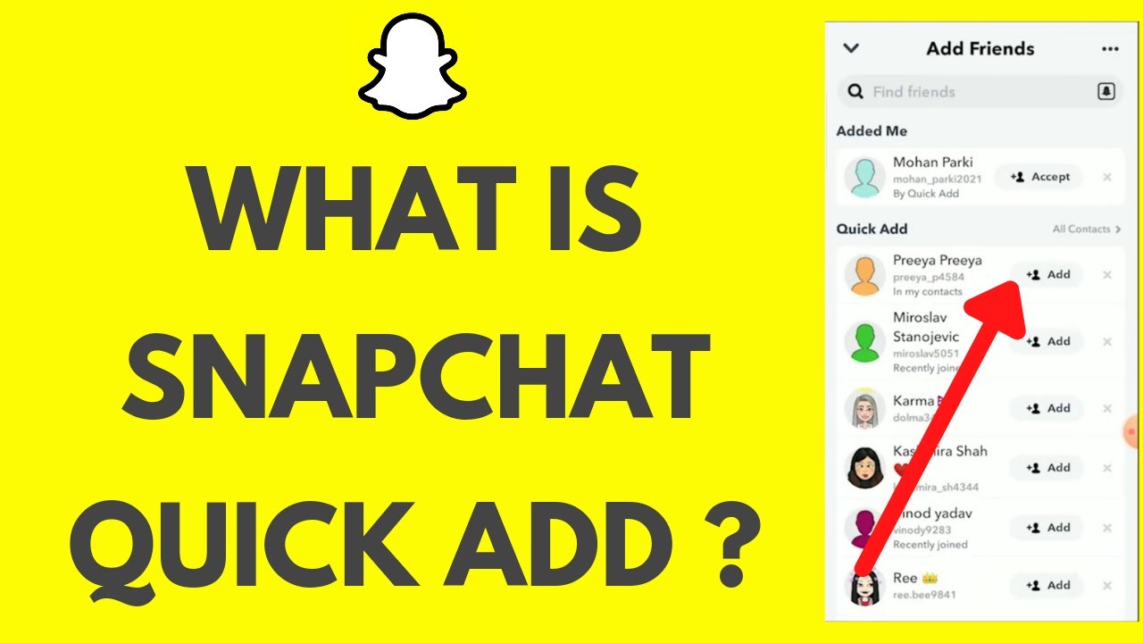 What Happened To Quick Add On Snapchat 2021