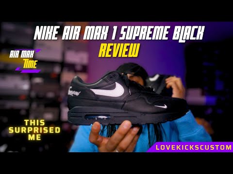 Supreme × Nike Air Max 1 Black SS25 28cm Supreme's SS25 Nike Air Max 1 Looks Deliciously Leathery