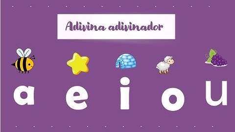 ¡ADIVINA CON QUE VOCAL EMPIEZA! ✌😄- Conciencia fonológica