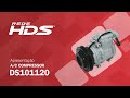 Compressor escavadeira dx225 dl250 340lcv modelo denso 10pa15 polia 4pk 24v  ds101120