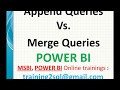 Power BI Interview Question | Append Queries Vs Merge Queries in Power BI