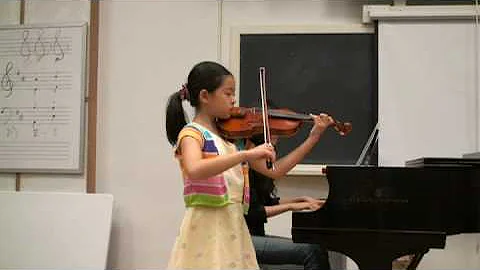 7 Year Old Jina Plays an Excellent Seitz G Major V...