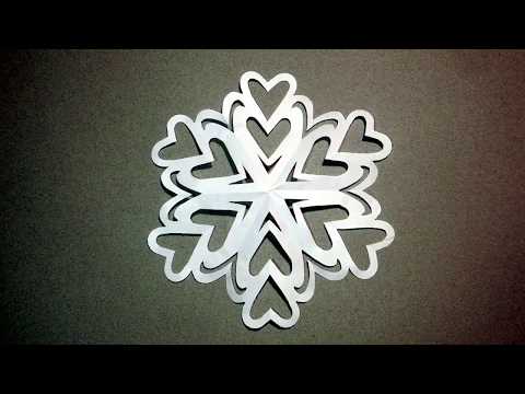 How to make a snowflake out of paper for the new year