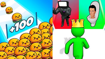 Food Run VS Giant Rush Max All Levels Gameplay Android,iOS NEW UPDATE