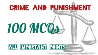 Crime and Punishment all Mcqs/ Crime and punishment by Dostoevsky Quiz