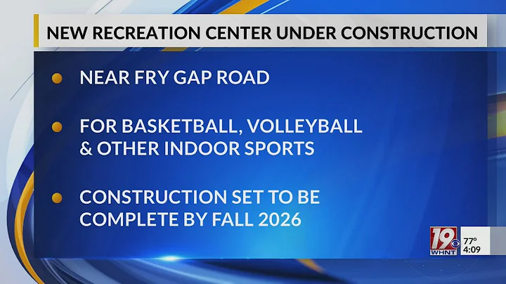 New Recreation Center Under Construction | April 23, 2025 | News 19 at 4 p.m.
