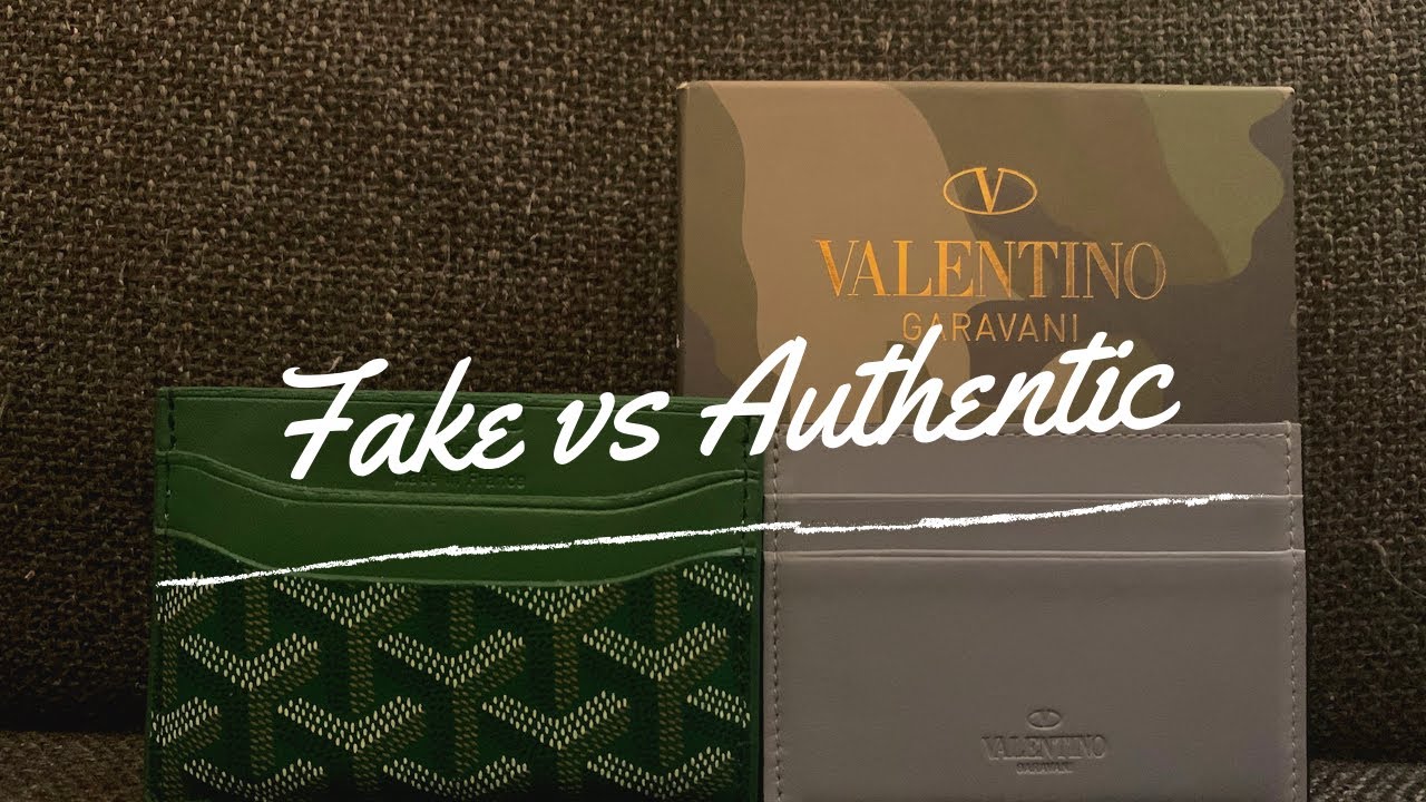 goyard card holder real vs fake