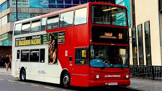 RE-INSTATED\/3RD GEAR SLIP!! National Express West Midlands 4590 BU04BLN Transbus2 International