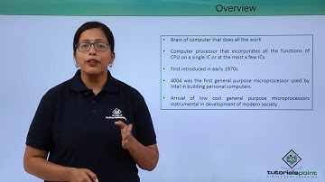 Microprocessor Concepts