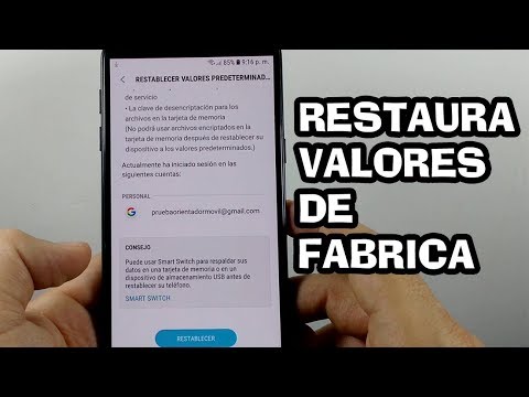 Video: Cómo Devolver Un Teléfono Samsung A La Configuración De Fábrica