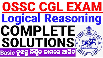Logical Reasoning Solutions|OSSC CGL Reasoning Questions|Understand from Basic|Reasoning Questions|