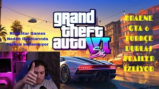 RRaenee -  GTA 6 Türkçe Dublaj Trailer İzliyor - TEPKİ @RRaenee