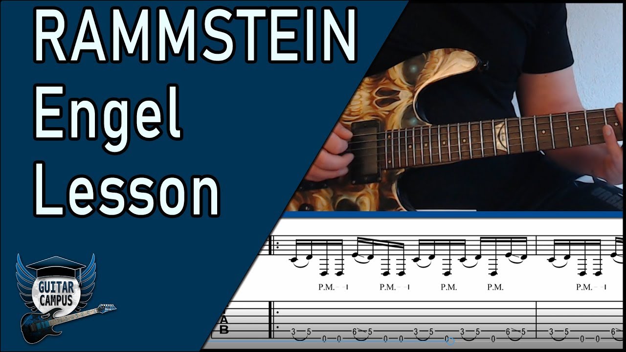 Easy Rammstein Guitar Riffs Kult Gitarrenriff - Rammstein - Engel Gitarre lernen - YouTube