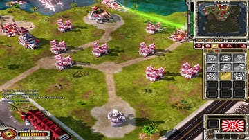 Red Alert 3 C&C(Epic War Mod 2.3) Japan vs 5 Brutal AI
