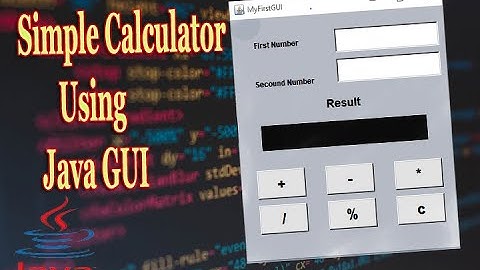 A Simple Calculator Using Java GUI(AWT API)