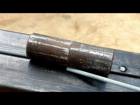 the secret of welding hinges on thin metal that few people know | stick welding