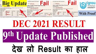 IGNOU DEC 2021 Exam Result Big Update Published | Dec 2021 Result 9th Update | important info