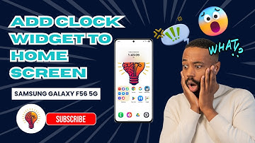 How To Add Clock Widget To Home Screen On Samsung Galaxy F56 5G (2025) – Easy Step-By-Step Guide!