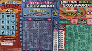 Instant Prize Crossword!! Tripling Bonus Crossword!! Loteria Extra!! 