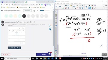 Unit 4 Dividing Polynomials Part 2 Using Long Division Video 2