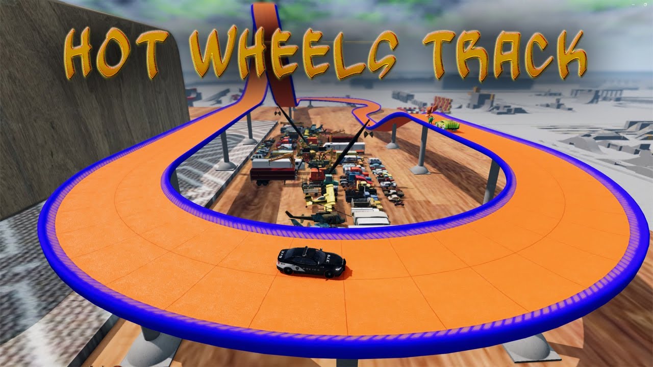 Hot Wheels track built in GridMap V2.... - YouTube