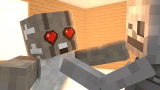 Monster School : FUNNY KISS CHASING WITH GRANNY - Minecraft Animation