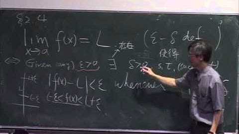 Lec05 微積分(一) 第二章　Limits and derivatives