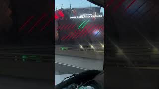 Riding big boy toys thru city of