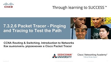 Курс Молодого Бойца Часть 1 2020 CCNA 1 ITN 7.3.2.6 Packet Tracer - Команды ping и tracert