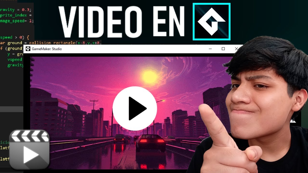 Como poner escenas de VIDEOS en GameMaker Studio 2 - YouTube