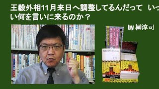 王毅外相11月来日へ調整してるんだって　いったい何を言いに来るのか？　by 榊淳司